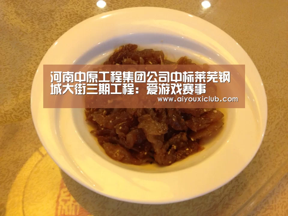 河南中原工程集团公司中标莱芜钢城大街三期工程:爱游戏赛事(图1) 爱游戏娱乐